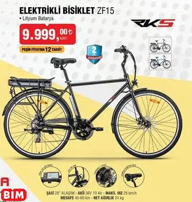 RKS ZF15 ELEKTRİKLİ BİSİKLET RKS ZF15 ELEKTRİKLİ BİSİKLET